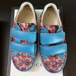 Gucci Kid’s GG wolves sneakers